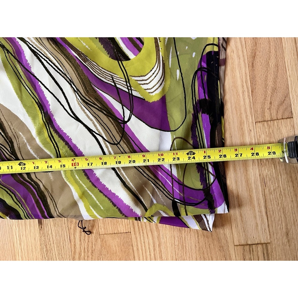 VTG Worthington Blouse Multicolored Belted Top Whimsigoth Funky Y2K 90s‎ - Picture 8 of 11